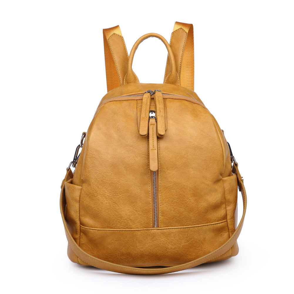 Product Image of Moda Luxe Bowie Backpack 842017119524 View 5 | Mustard