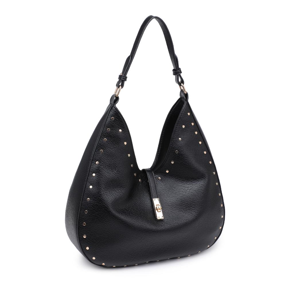 Woman wearing Black Moda Luxe Oliva Hobo 842017136125 View 6 | Black