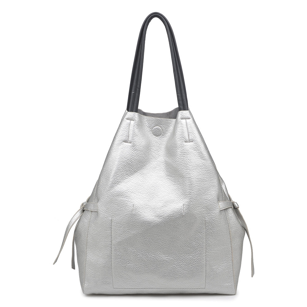 Product Image of Moda Luxe Phoenix Tote 842017111887 View 3 | Silver