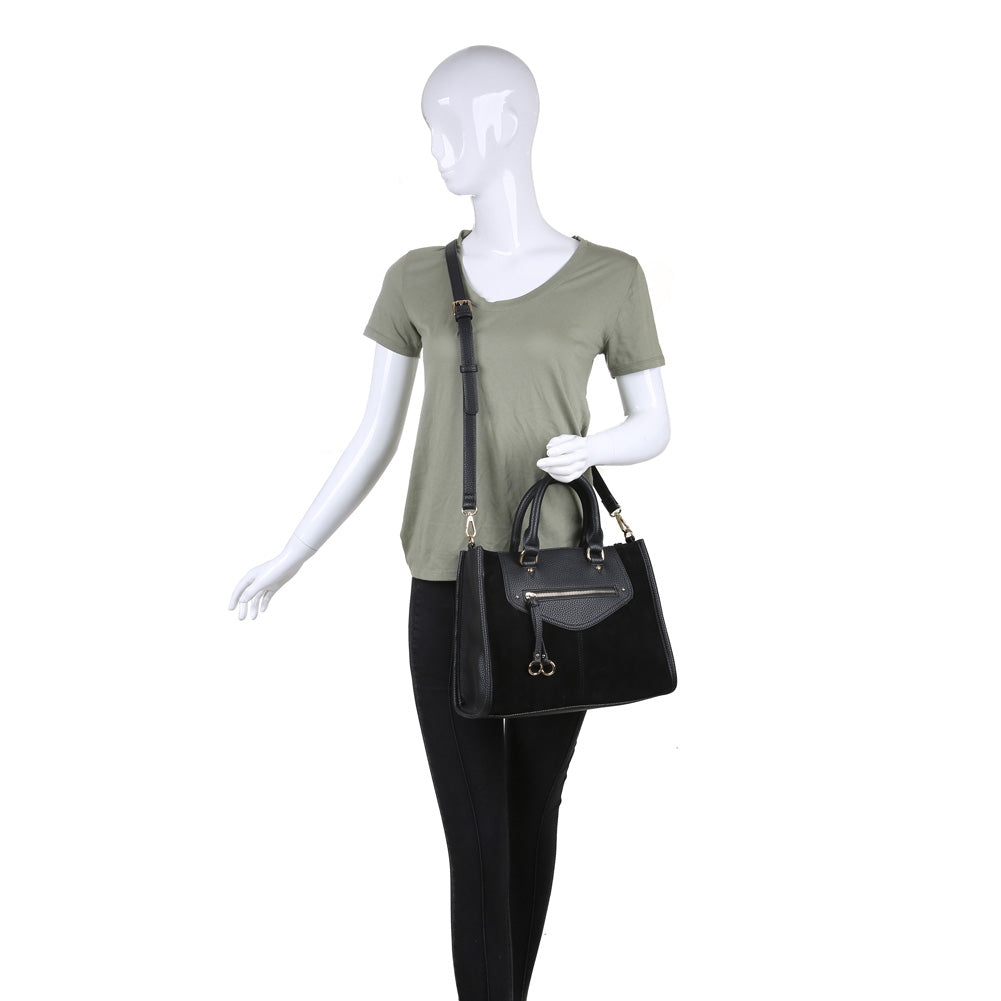 Product Image of Moda Luxe Bridgette Satchel 842017119654 View 5 | Black