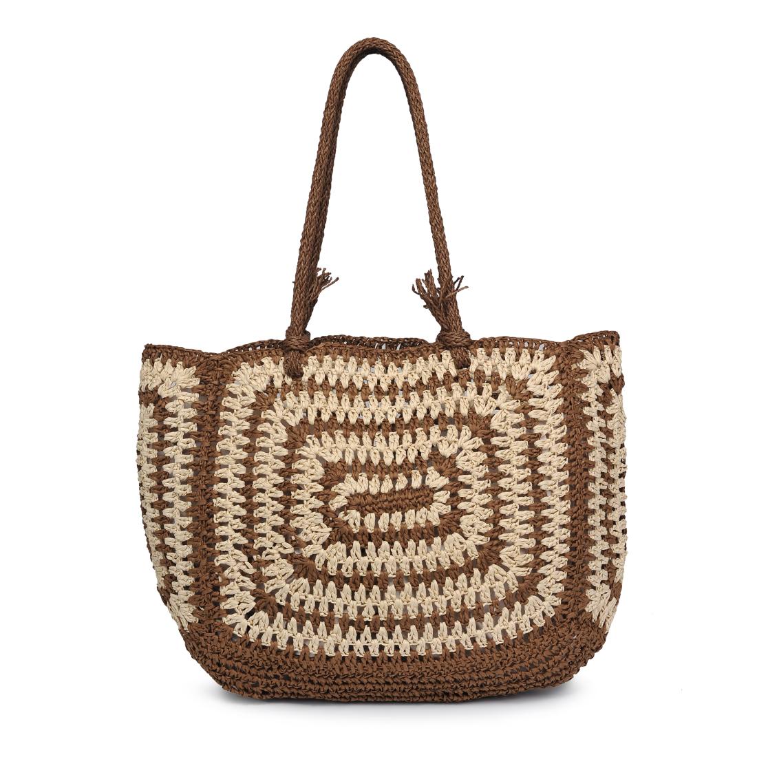 Woman wearing Brown Natural Moda Luxe Isla Tote 842017137665 View 5 | Brown Natural
