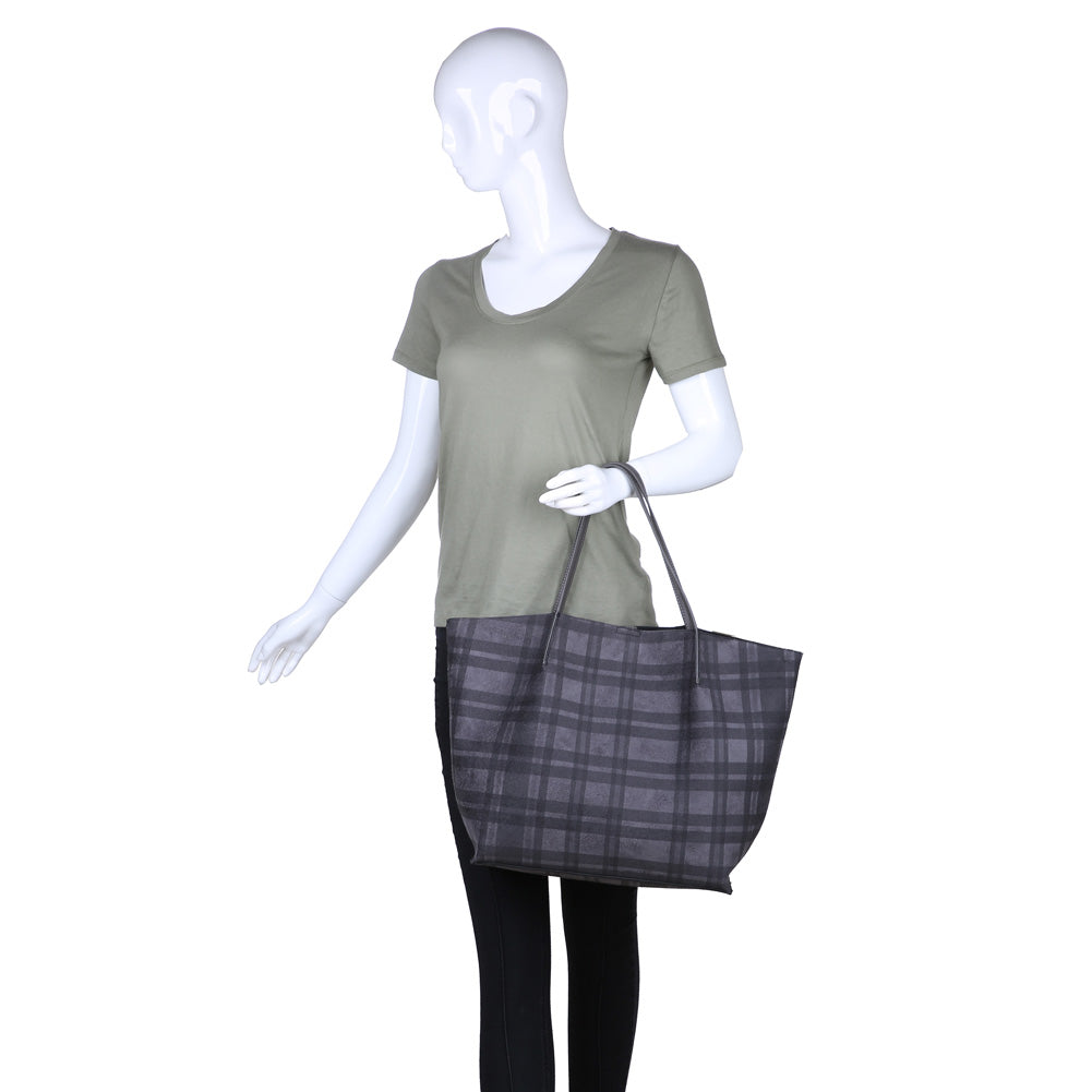 Product Image of Moda Luxe Cambridge Tote 842017116424 View 5 | Charcoal
