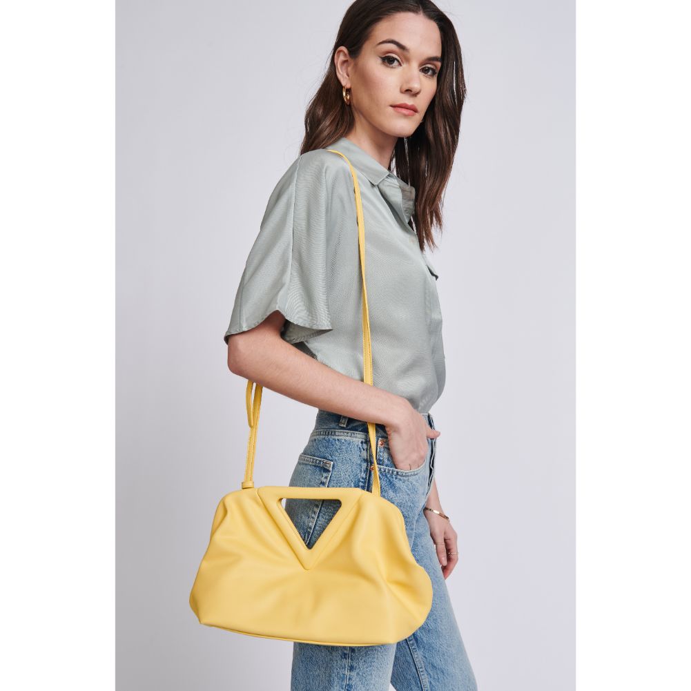 Woman wearing Butter Moda Luxe Kendra Crossbody 842017129073 View 1 | Butter