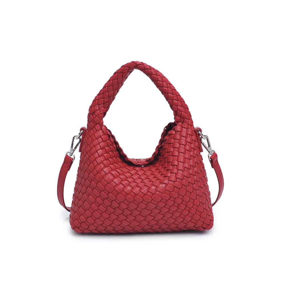 Woman wearing Red Moda Luxe Jessamine Crossbody 842017133056 View 5 | Red