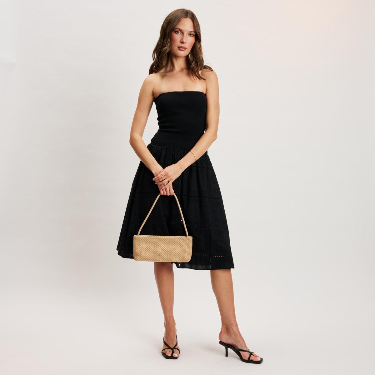 Woman wearing Natural Moda Luxe Lucy - ST Shoulder Bag 842017141990 View 4 | Natural