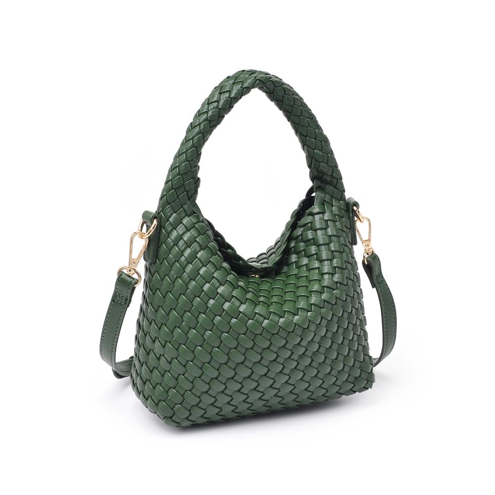 Woman wearing Forest Moda Luxe Jessamine Crossbody 842017135692 View 6 | Forest