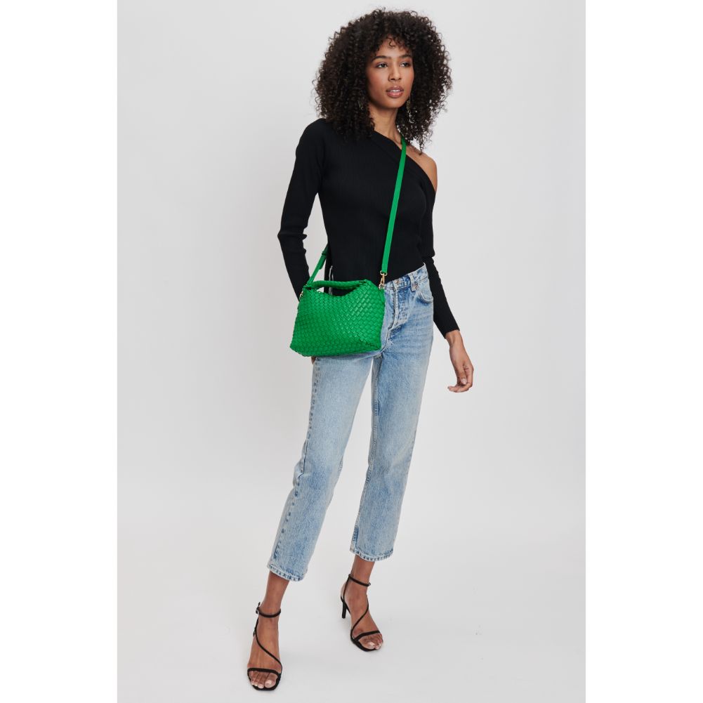 Woman wearing Kelly Green Moda Luxe Jessamine Crossbody 842017132202 View 3 | Kelly Green