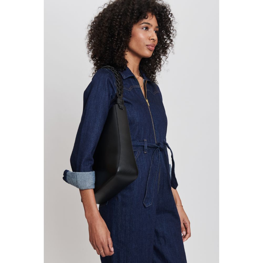 Woman wearing Black Moda Luxe Nemy Tote 842017132295 View 2 | Black