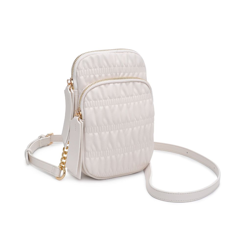 Woman wearing Ivory Moda Luxe Chantal Crossbody 842017131465 View 6 | Ivory