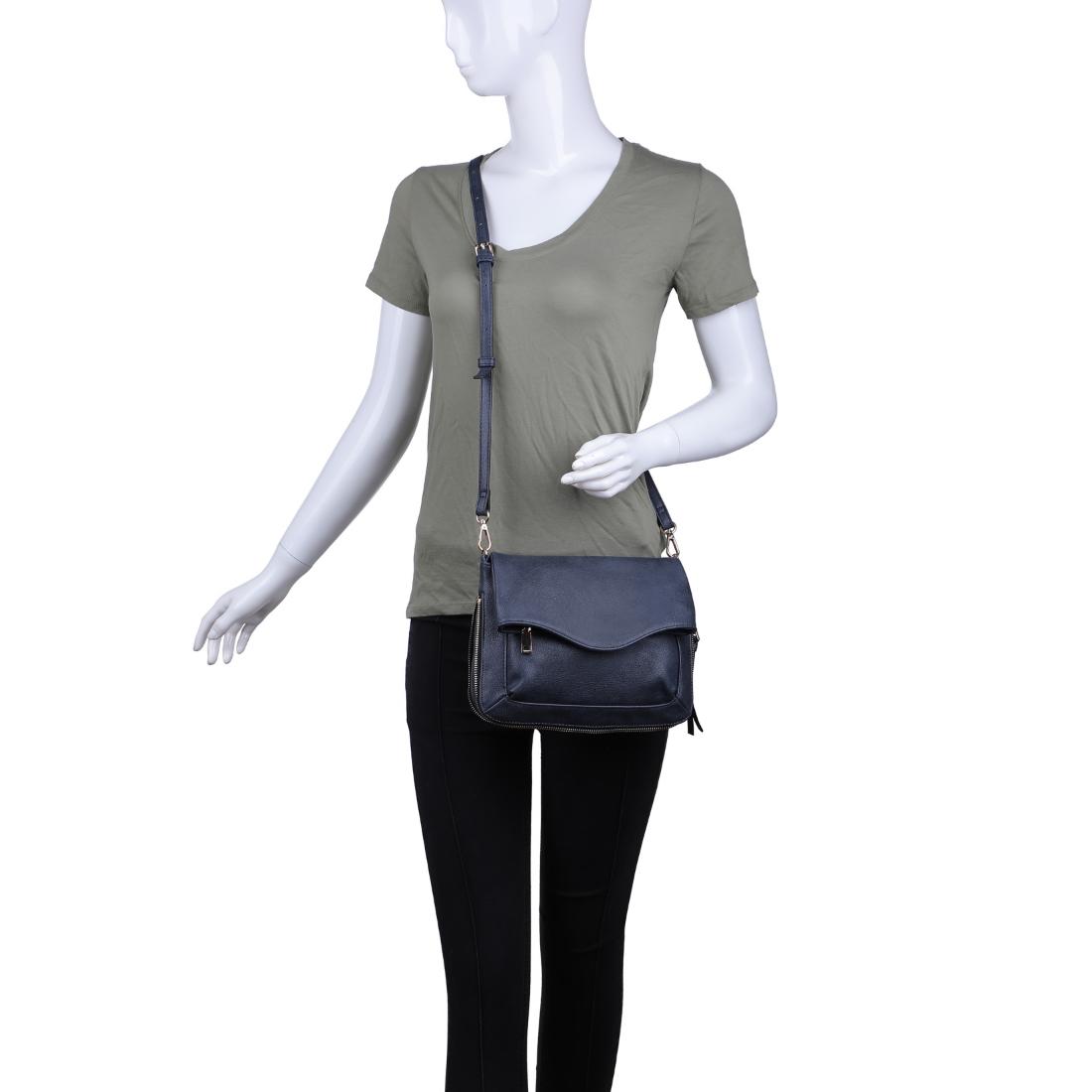 Product Image of Moda Luxe Easy Foldover Crossbody 842017109822 View 5 | Navy