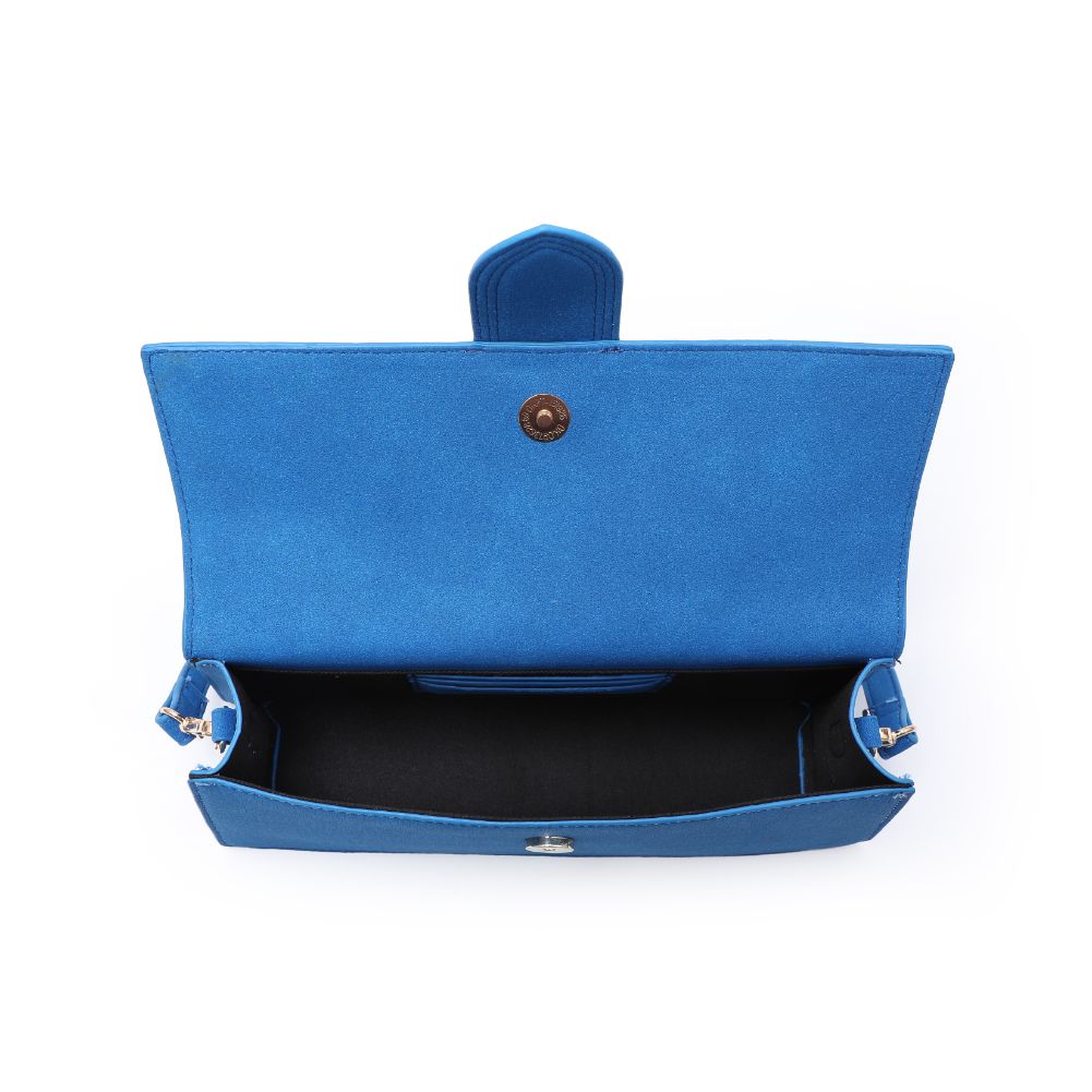 Product Image of Moda Luxe Violet - Suede Crossbody 842017130727 View 8 | Electric Blue