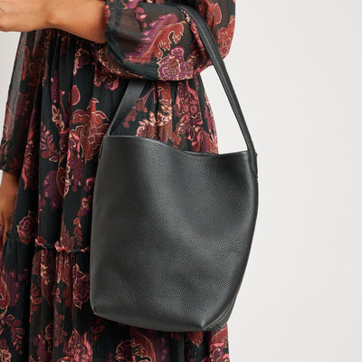 Woman wearing Black Moda Luxe Odette Bucket 842017138969 View 1 | Black