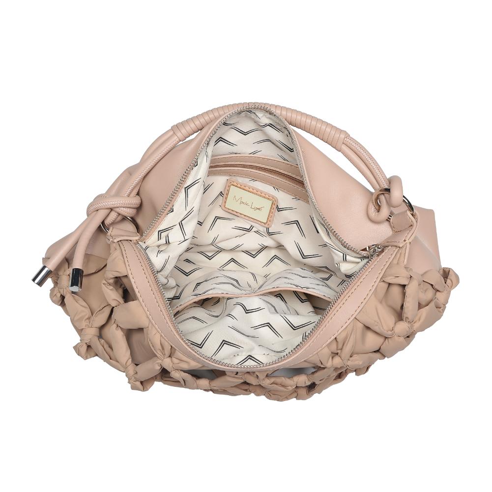 Woman wearing Natural Moda Luxe Leslie Hobo 842017135654 View 9 | Natural