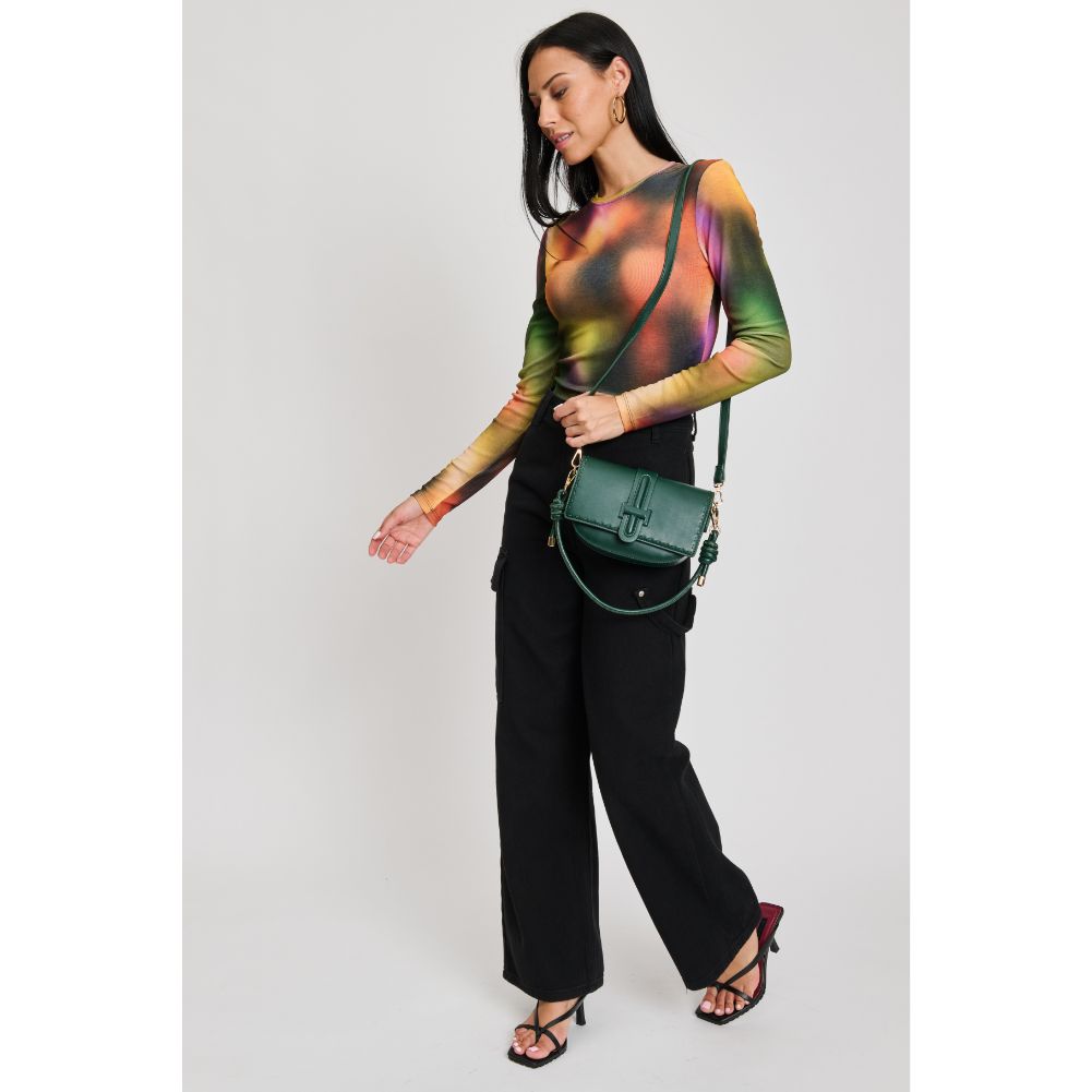 Woman wearing Emerald Sol and Selene Norah Crossbody 842017133667 View 4 | Emerald