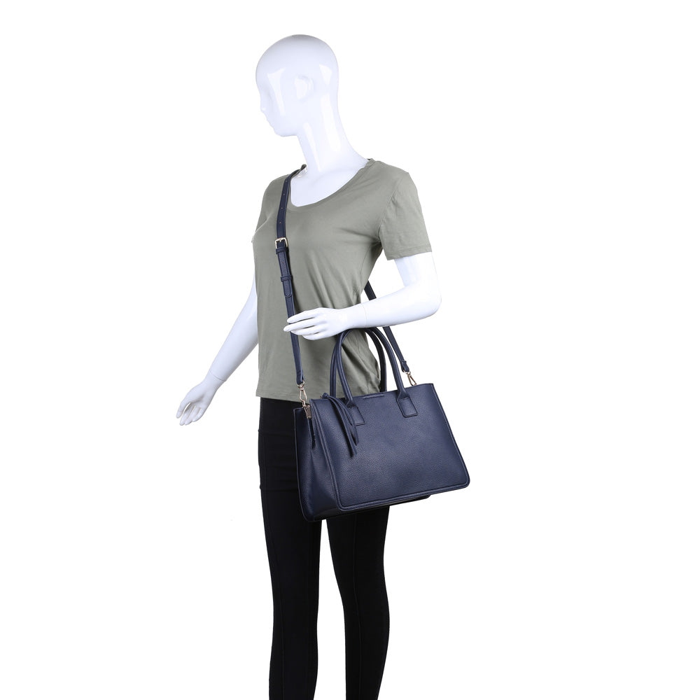 Product Image of Moda Luxe Amanda Satchel 842017116387 View 5 | Midnight Blue