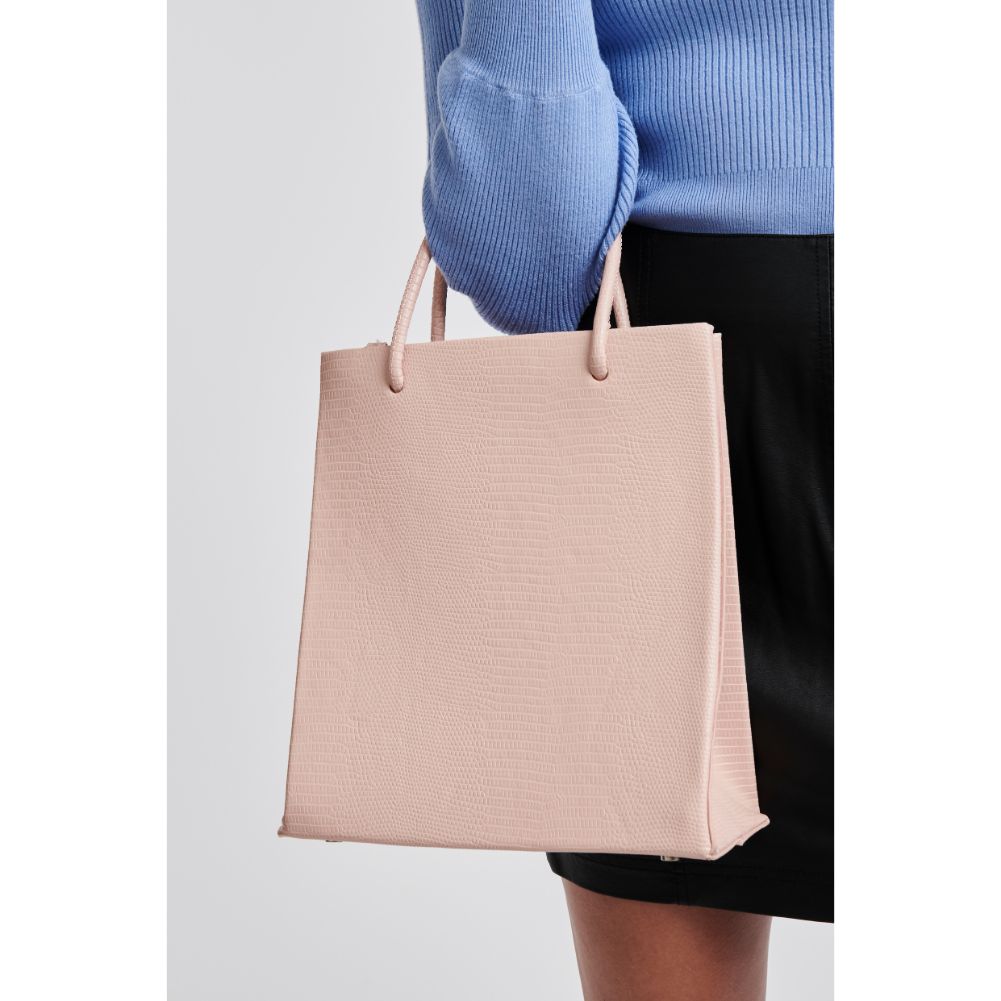 Woman wearing Ballet Moda Luxe Piper Tote 842017125136 View 2 | Ballet