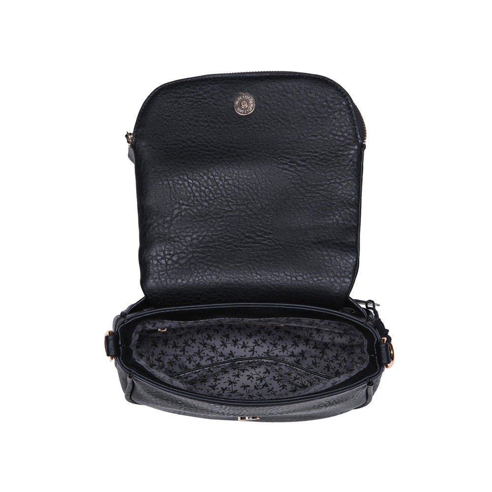 Woman wearing Black Moda Luxe Diva Crossbody 842017114857 View 9 | Black
