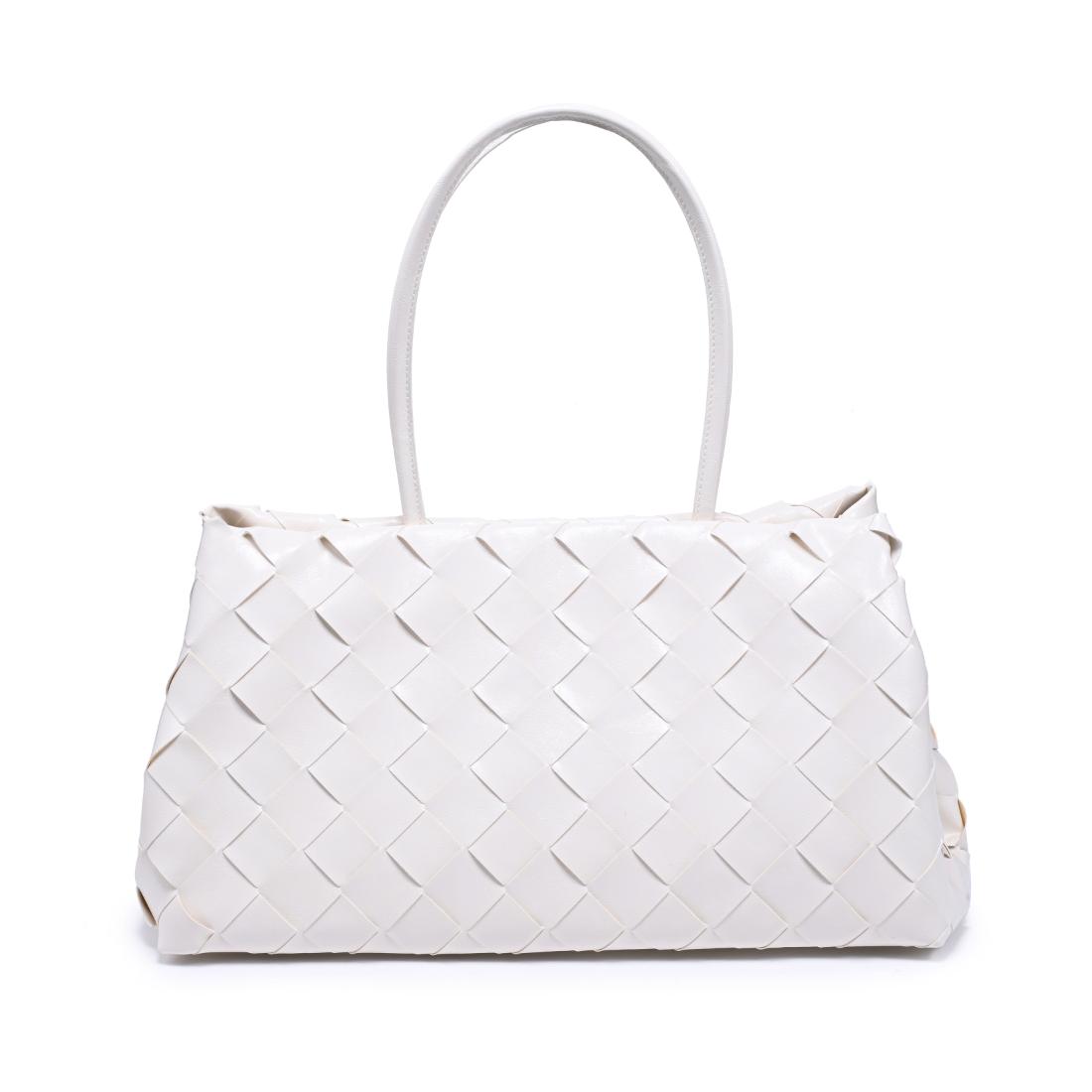 Woman wearing Cream Moda Luxe Elsy Satchel 842017140955 View 5 | Cream