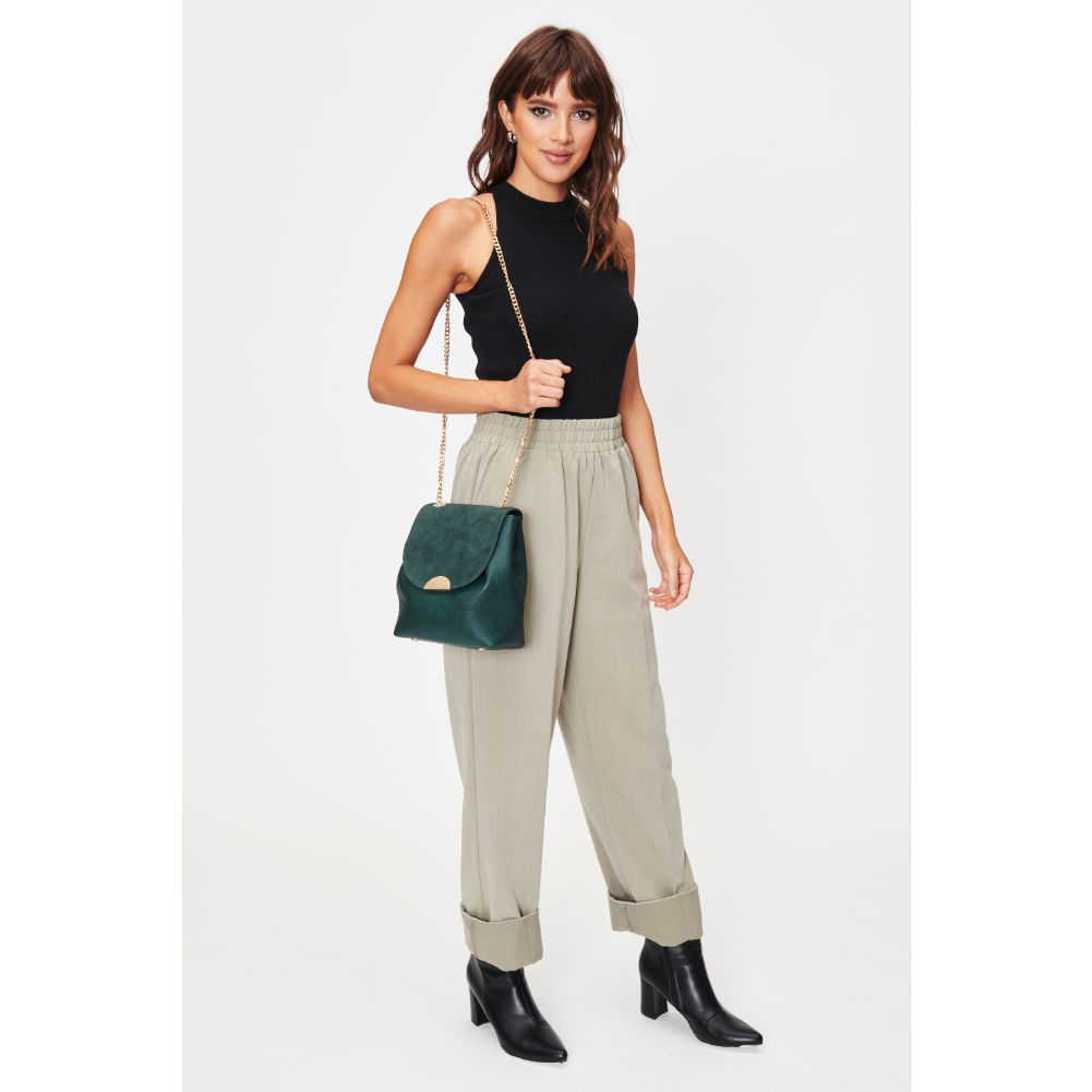 Woman wearing Emerald Sol and Selene Breanna Crossbody 842017128564 View 3 | Emerald
