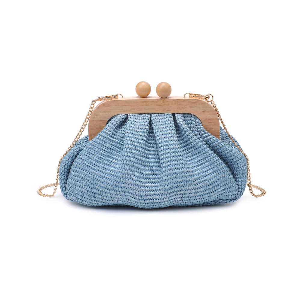 Woman wearing Denim Moda Luxe Vogueista Crossbody 842017134565 View 5 | Denim