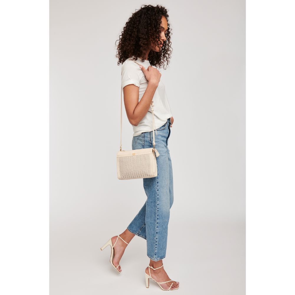 Woman wearing Cream Moda Luxe Hollie Crossbody 842017123446 View 3 | Cream