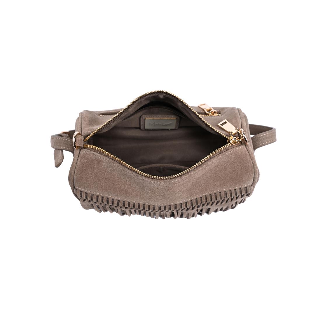 Woman wearing Sand Moda Luxe Emmi Shoulder Bag 842017140481 View 9 | Sand