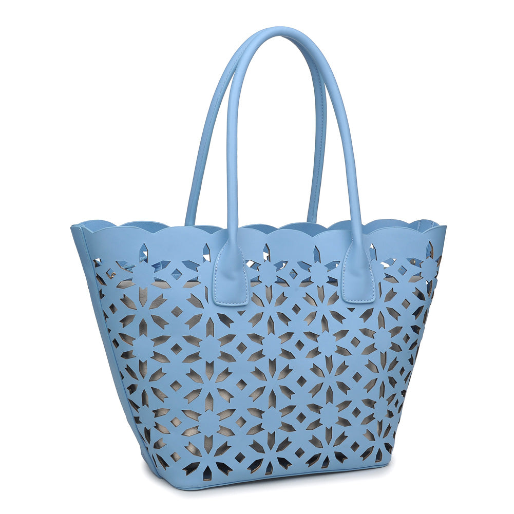 Product Image of Moda Luxe Goddess Tote 842017112266 View 2 | Blue