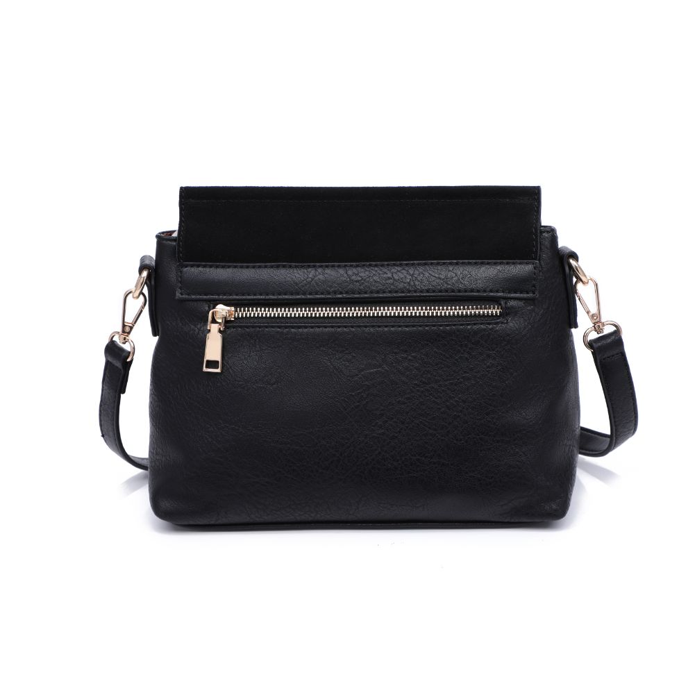 Woman wearing Black Moda Luxe Abby Crossbody 842017128601 View 7 | Black