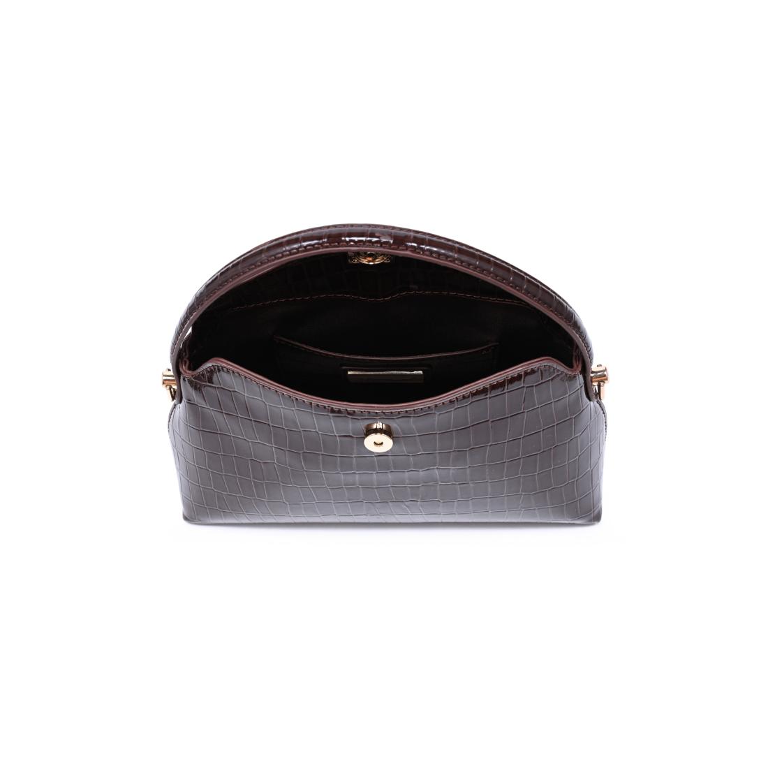 Moda Luxe Katerina - Croco Crossbody 842017143161 View 4 | Chocolate