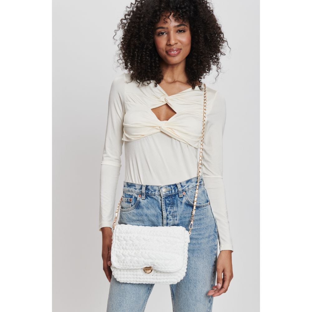 Woman wearing Cream Moda Luxe Annalise Crossbody 842017132288 View 1 | Cream