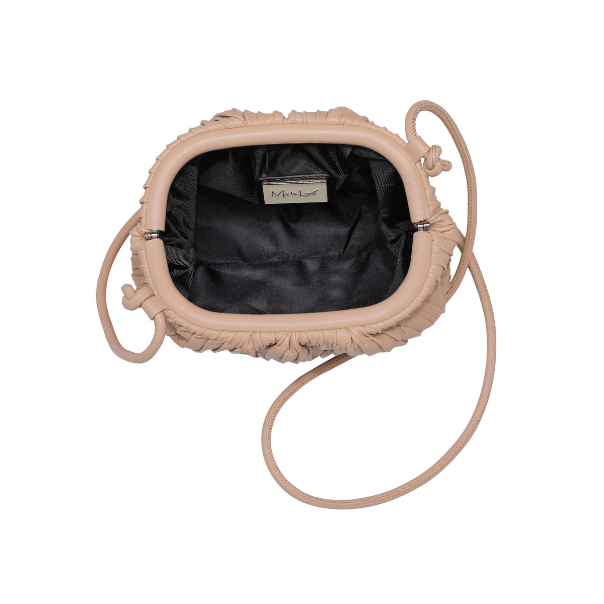 Woman wearing Natural Moda Luxe Divaire Crossbody 842017135555 View 9 | Natural