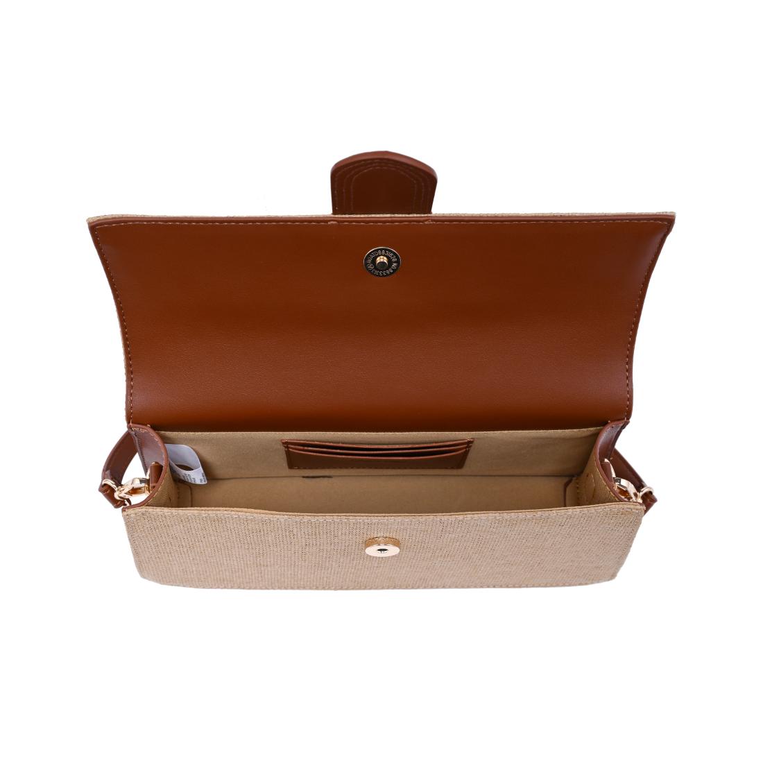 Product Image of Moda Luxe Violet - Straw Crossbody 840611150837 View 8 | Natural Tan