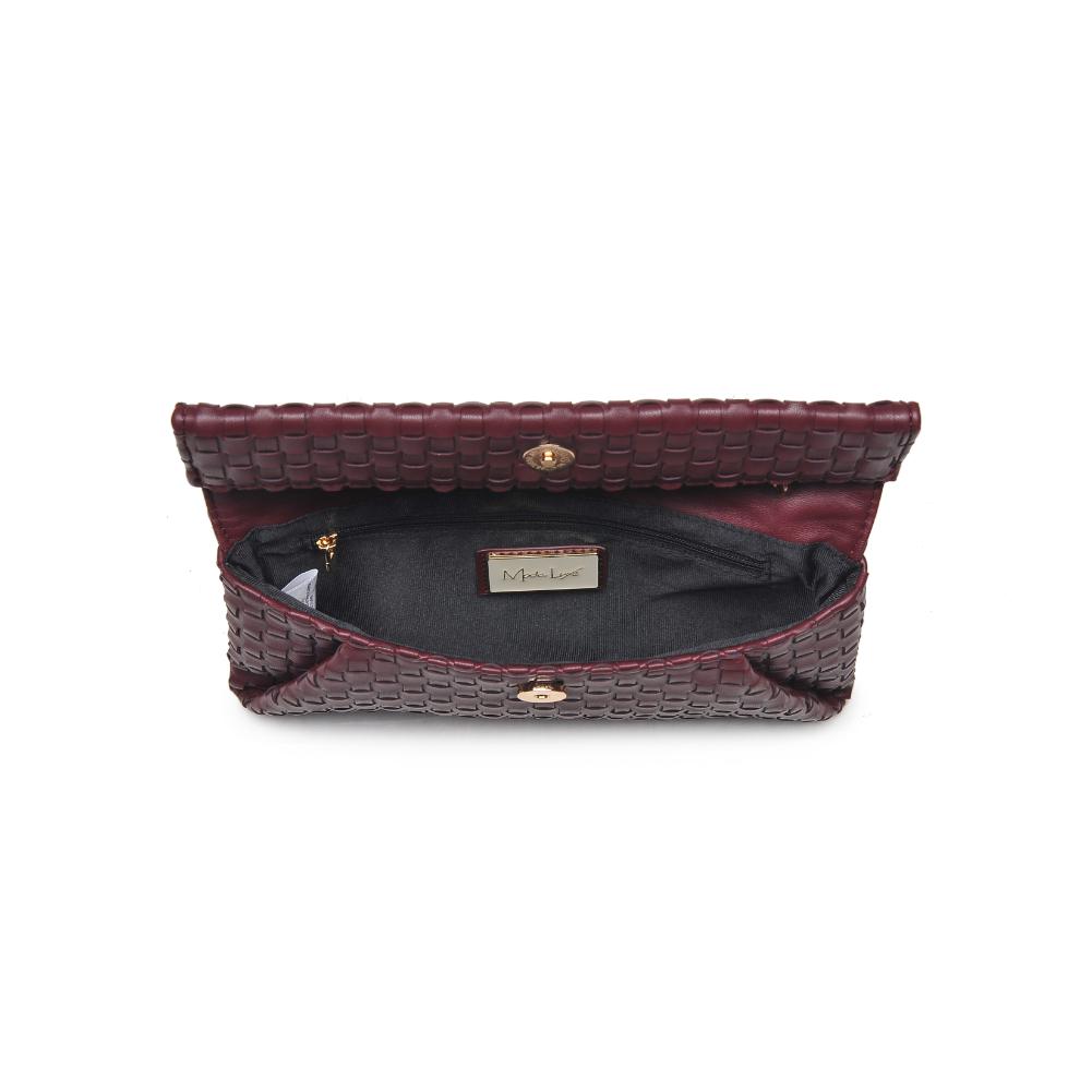 Product Image of Moda Luxe Priscilla Clutch 842017136583 View 8 | Wine