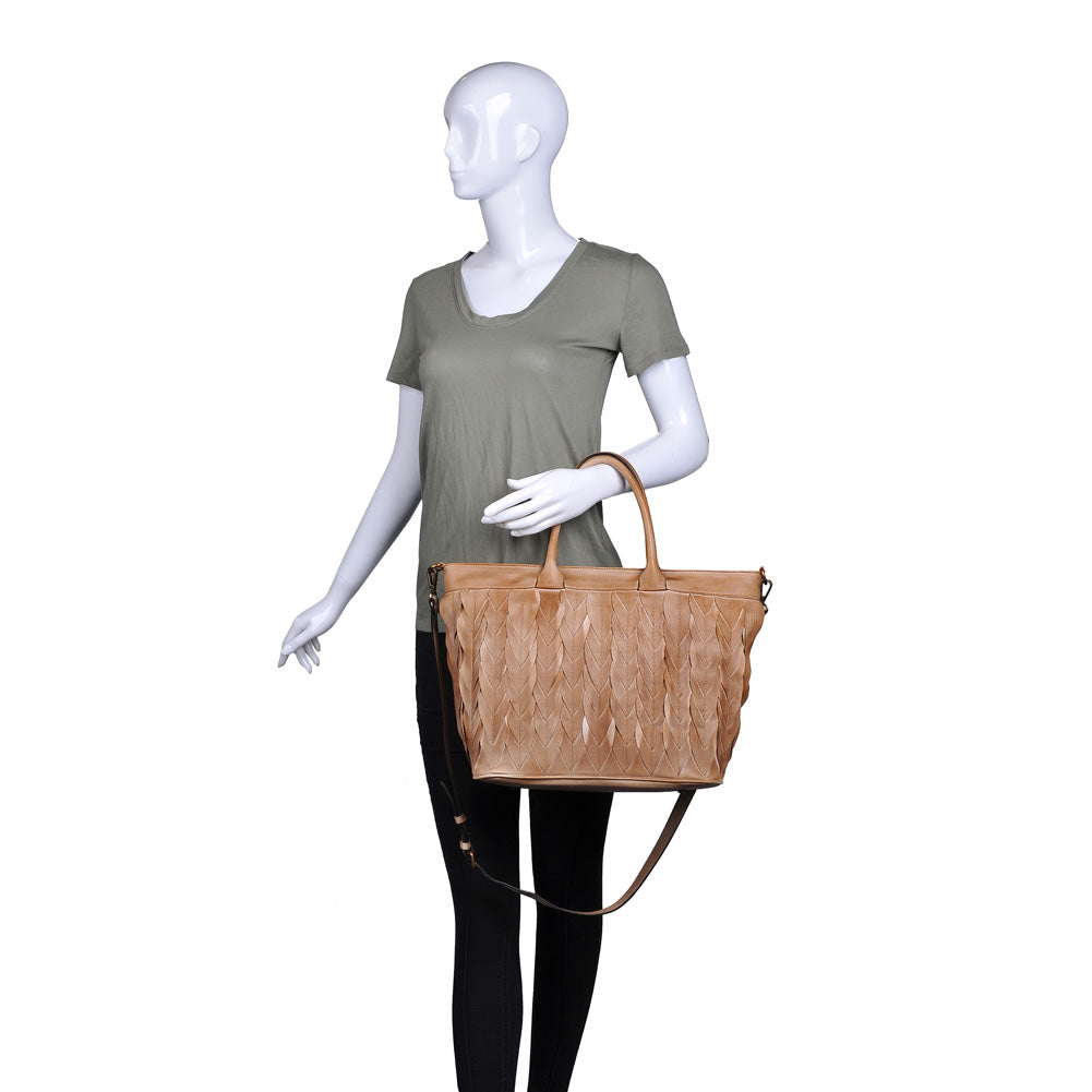 Product Image of Moda Luxe Rosa Satchel 842017119302 View 5 | Tan