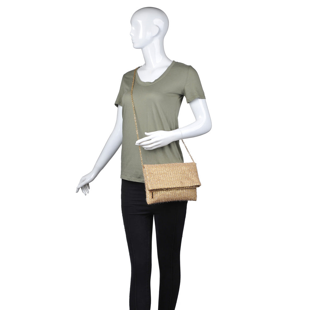 Product Image of Moda Luxe Cleo Clutch 842017115236 View 5 | Mustard