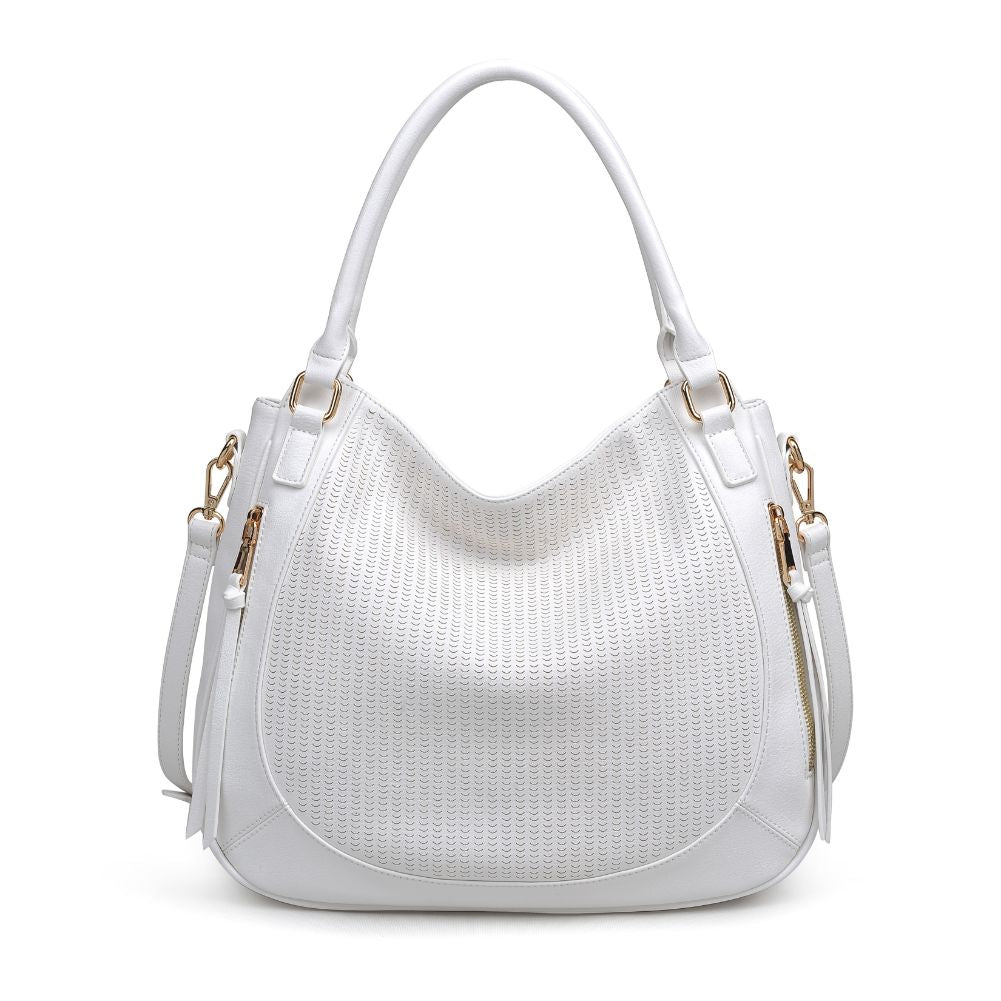 Product Image of Moda Luxe Angelica Satchel 842017123873 View 1 | White