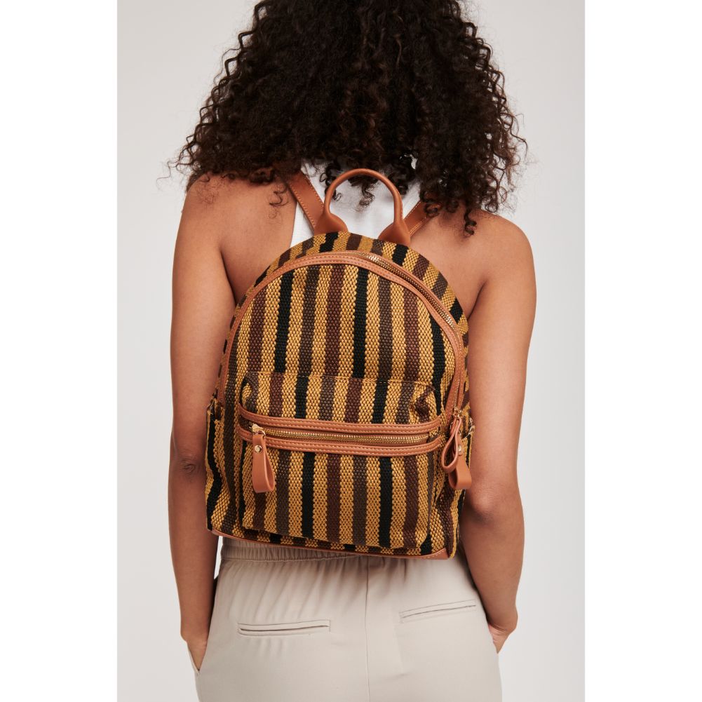 Woman wearing Tan Sol and Selene Trent Backpack 842017124450 View 1 | Tan