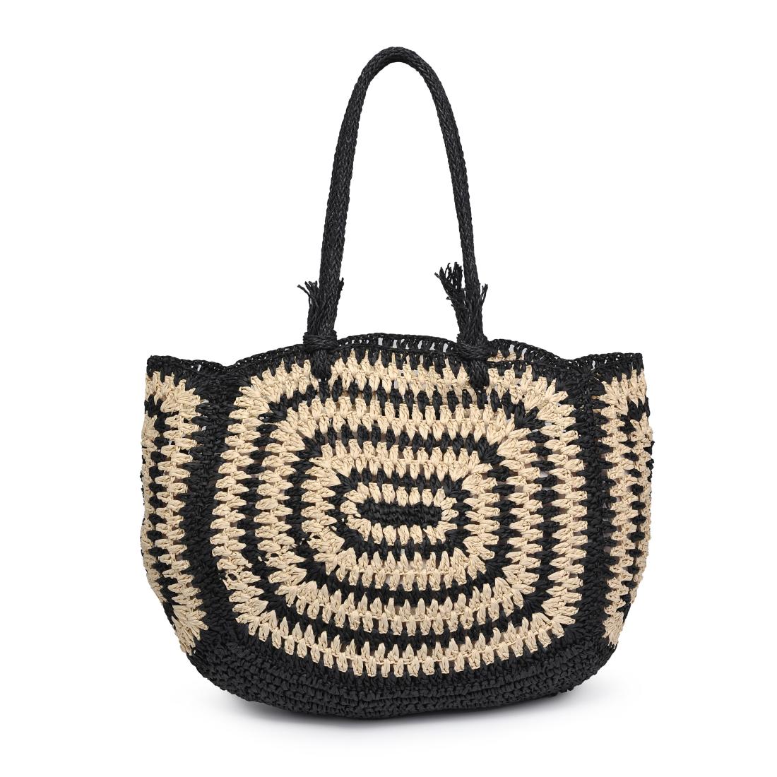 Woman wearing Black Natural Moda Luxe Isla Tote 842017137672 View 5 | Black Natural