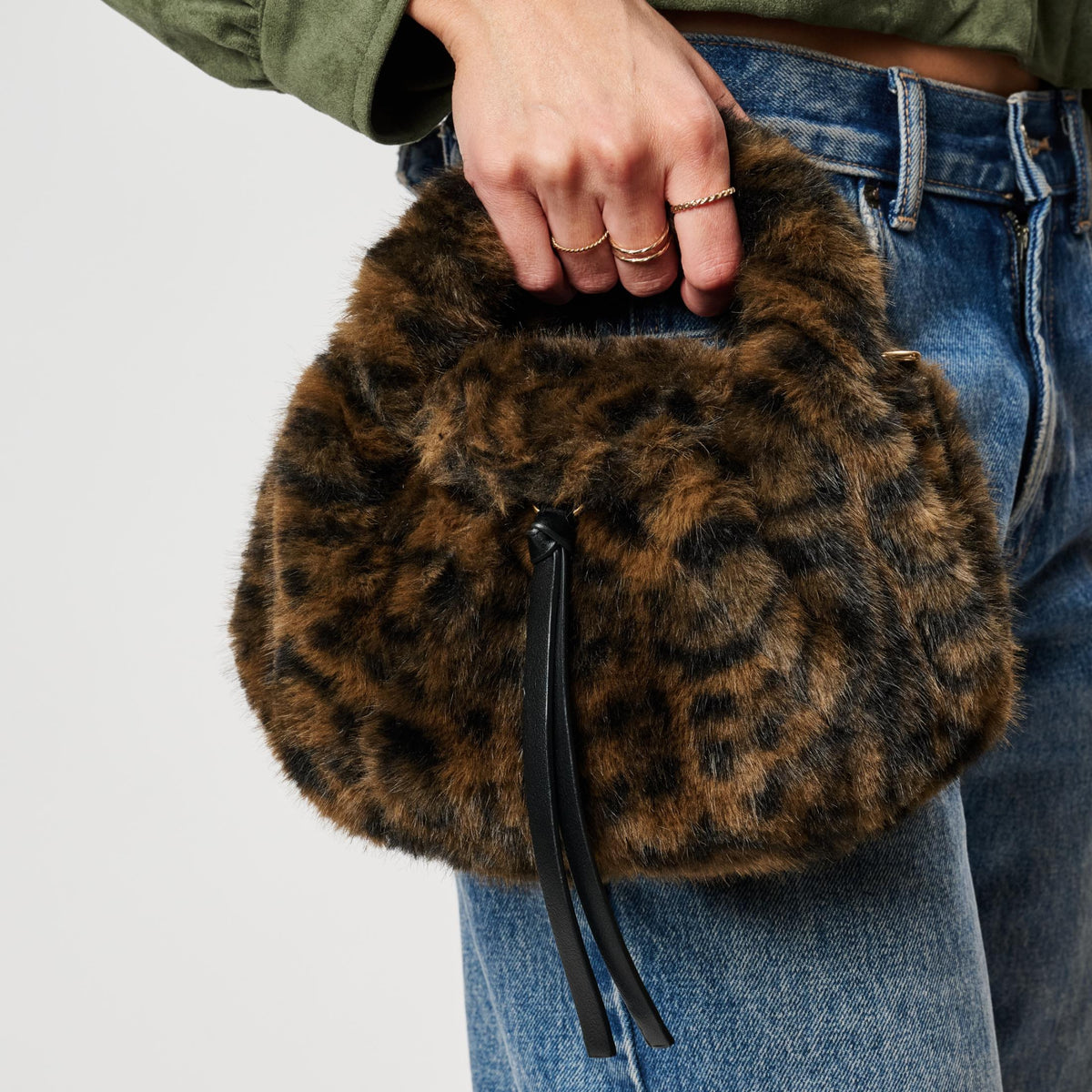 Woman wearing Leopard Moda Luxe Wynter Crossbody 842017142584 View 1 | Leopard