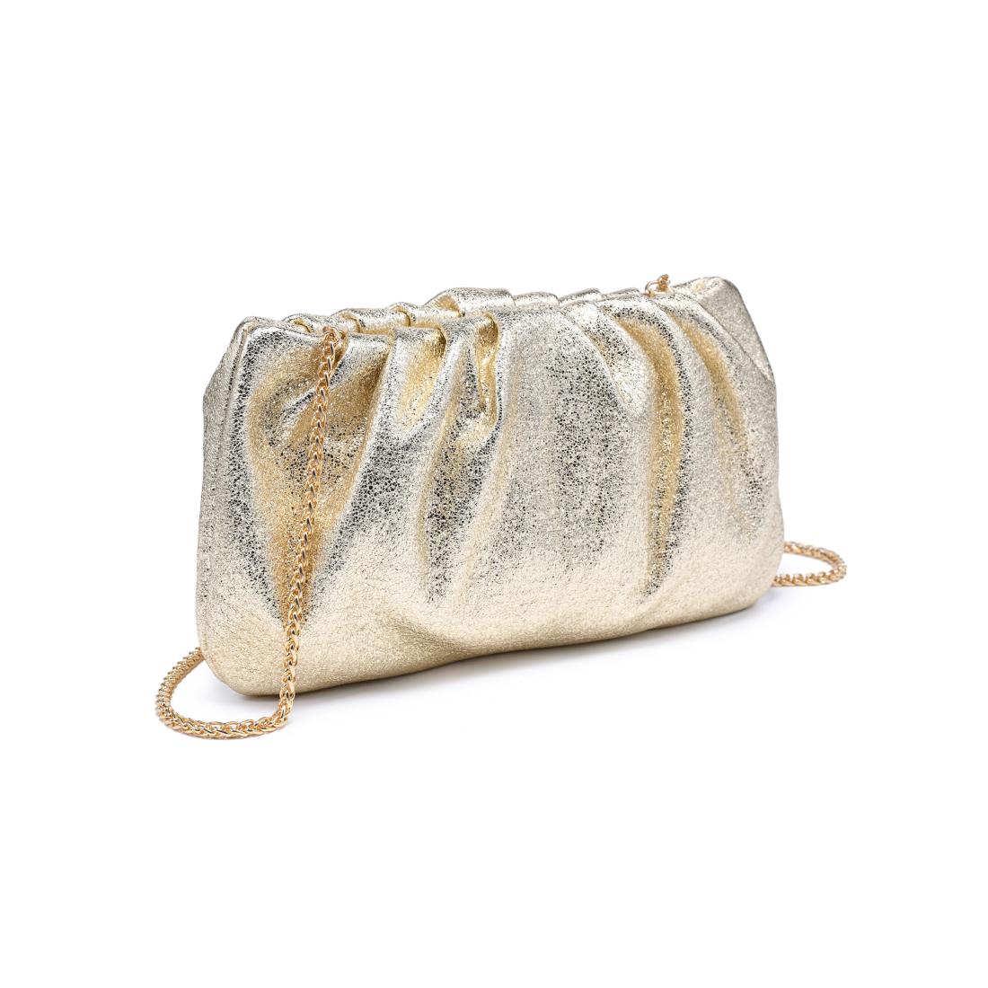 Product Image of Moda Luxe Fancy Clutch 842017141334 View 2 | Gold