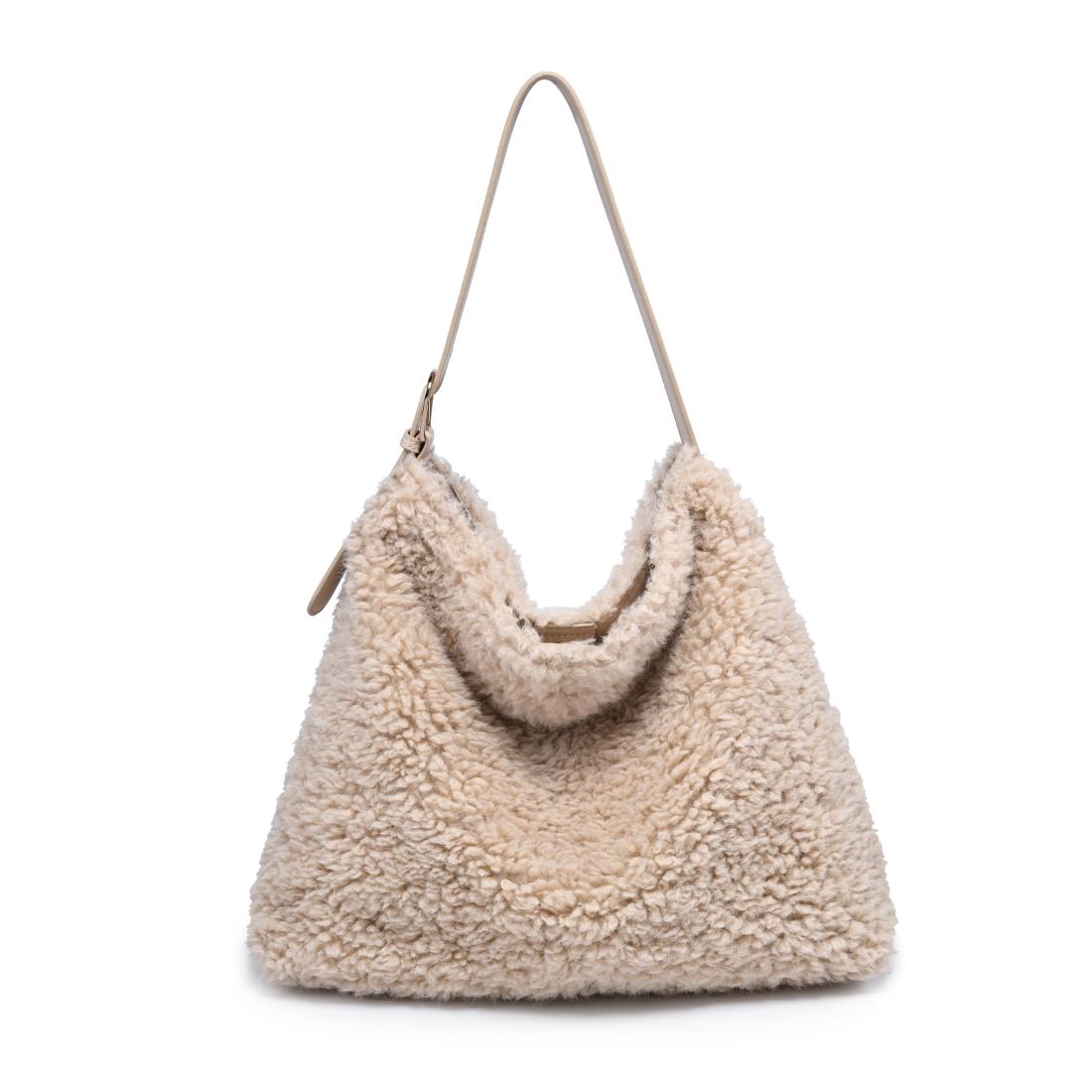 Moda Luxe Neve Sherpa Tote 842017142454 View 5 | Cream