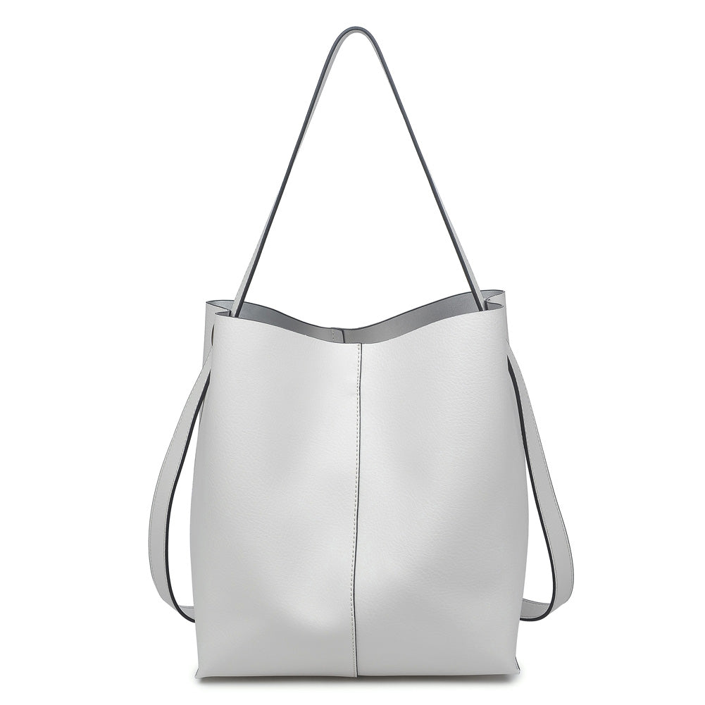 Product Image of Moda Luxe Liberty Tote 842017112969 View 1 | Ice Grey