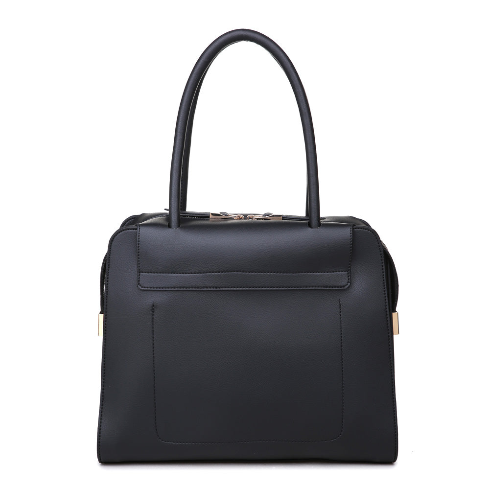 Product Image of Moda Luxe Juliette Satchel 842017114710 View 3 | Black