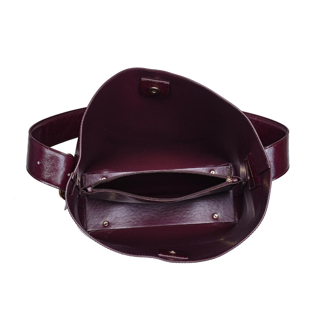 Product Image of Moda Luxe Brooke Bucket 842017139522 View 8 | Burgundy