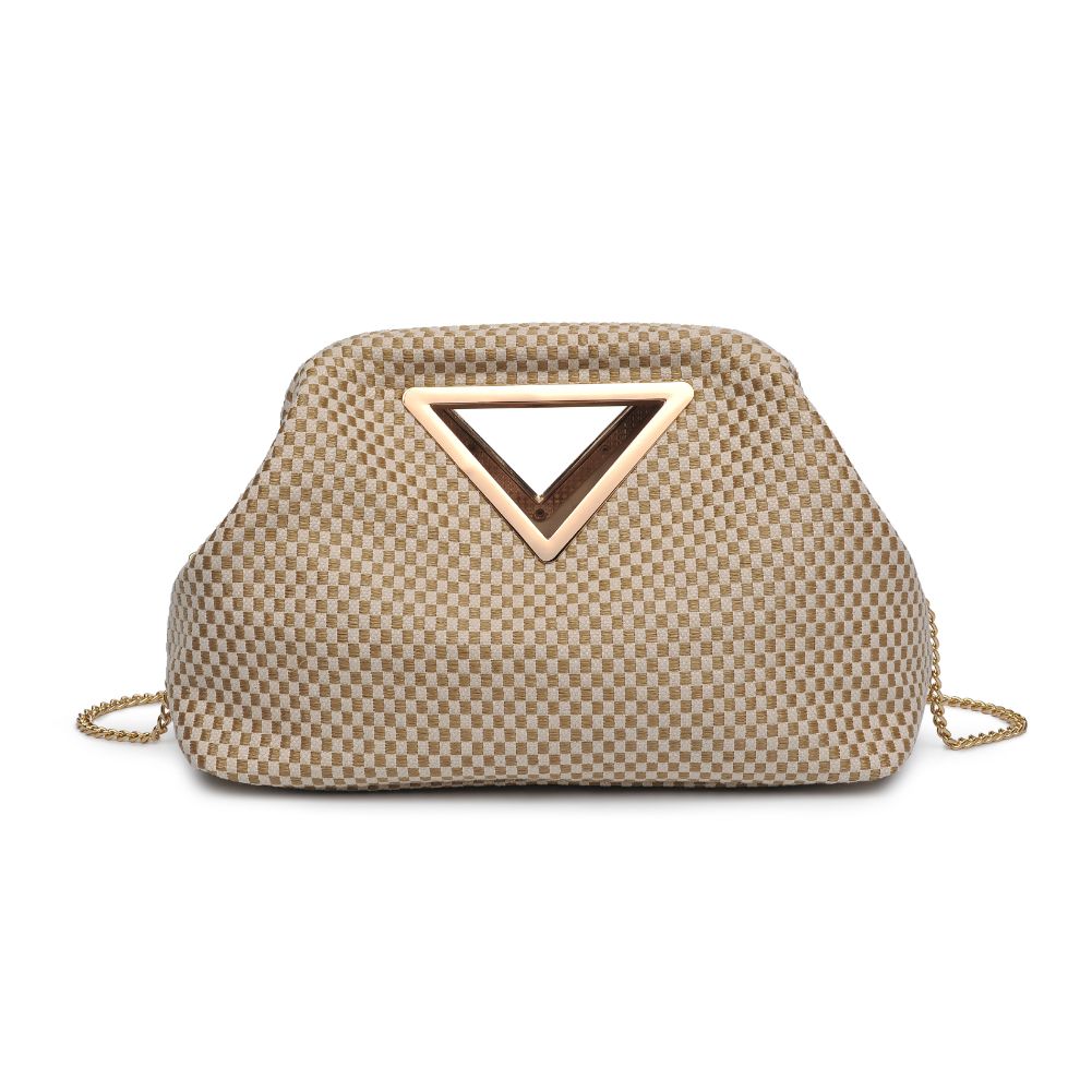 Woman wearing Natural Gold Moda Luxe Kelsi Crossbody 842017129349 View 5 | Natural Gold
