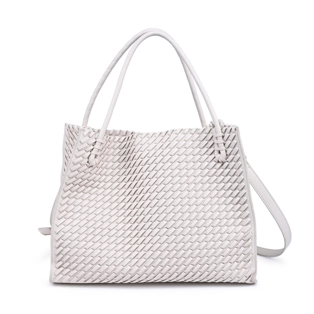 Woman wearing Cream Moda Luxe Jackie Tote 842017140849 View 7 | Cream