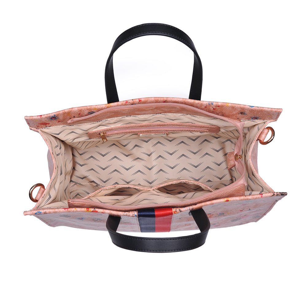 Product Image of Moda Luxe Julian Print Tote 842017118534 View 8 | Blush