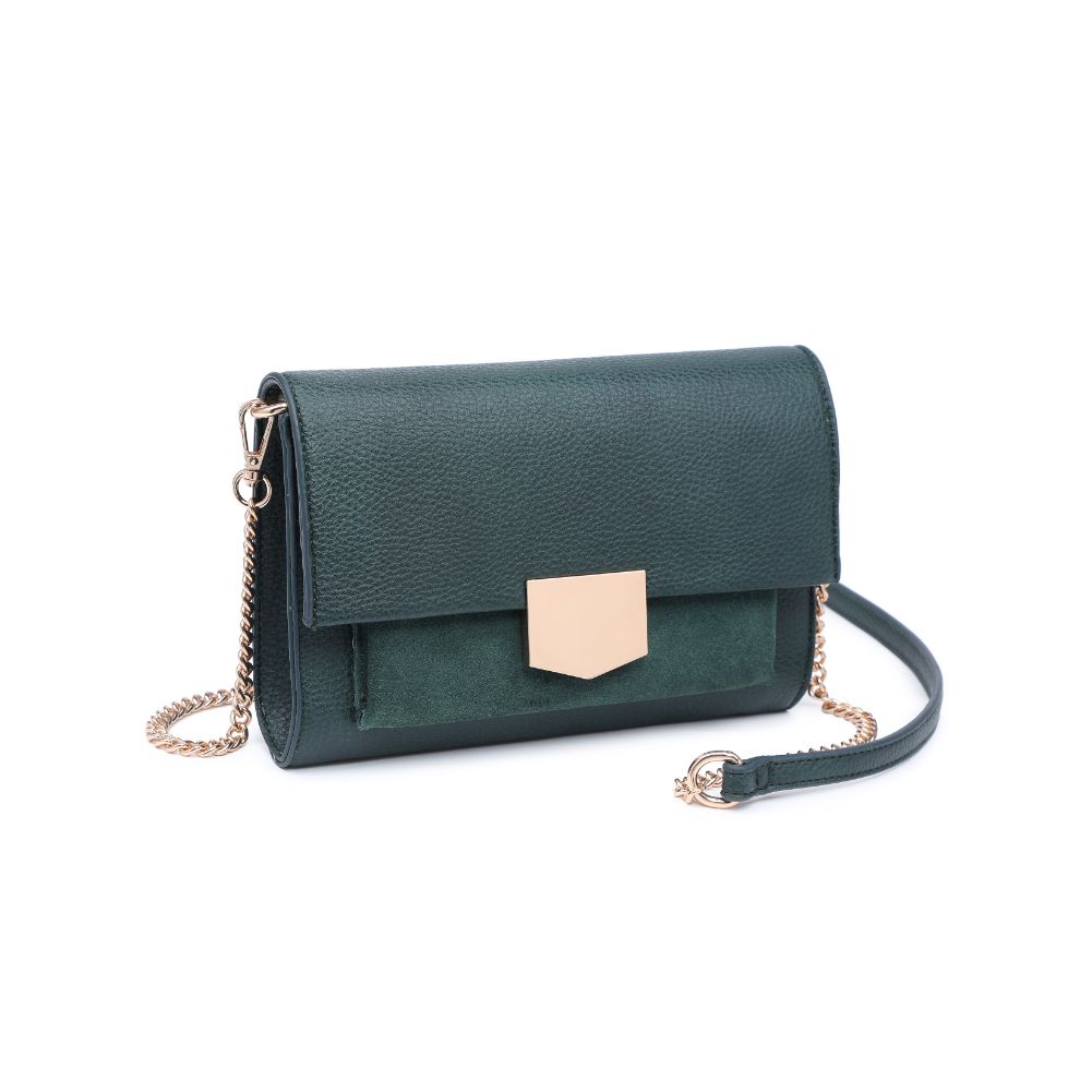 Woman wearing Emerald Moda Luxe Hazel Crossbody 842017130802 View 6 | Emerald