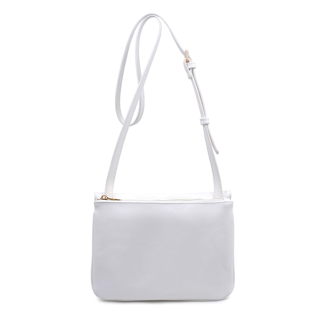Product Image of Moda Luxe Tate-Perf Crossbody 842017111221 View 3 | White