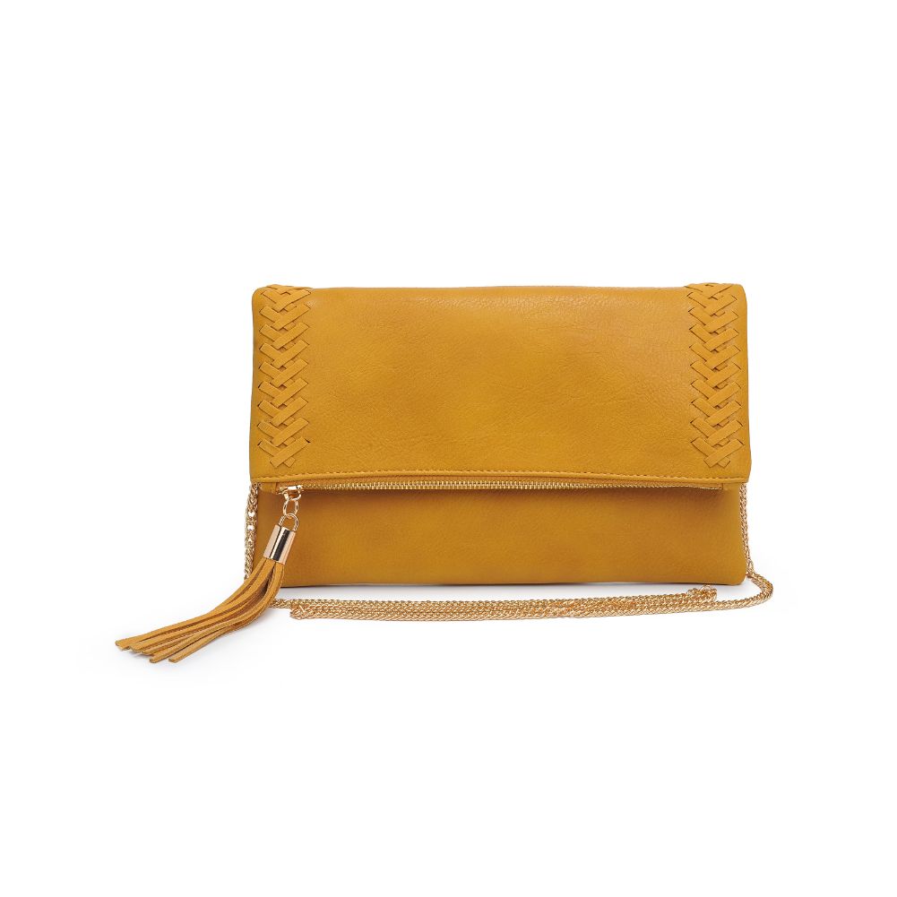 Product Image of Moda Luxe Palermo Clutch 842017126676 View 1 | Mustard